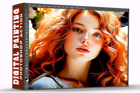 Download Digital Painting Effect Photoshop Action - Digital painting Collection