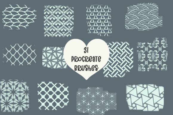 Download 31 Geometric Floral Procreate Brushes - Floral procreate brushes Collection
