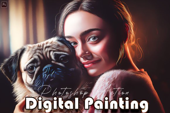 Download Digital Painting Photoshop Action - Digital painting Collection